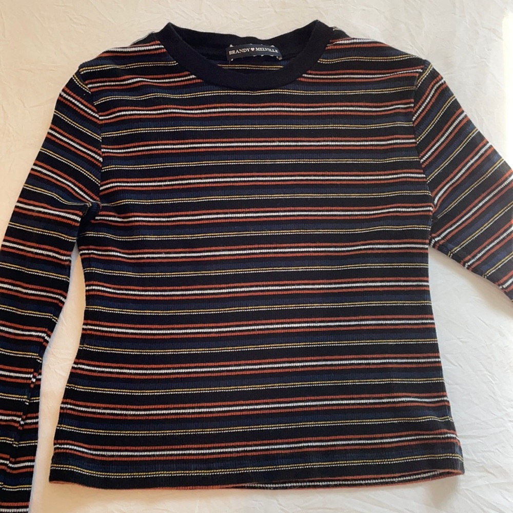 Striped Long Sleeve Brandy Melville Shirt